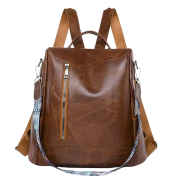 Sac à Dos Voyage Bandoulière Vintage en Cuir Souple