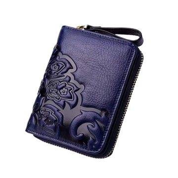 Porte Monnaie Femme à Motifs Fleurs Vintage