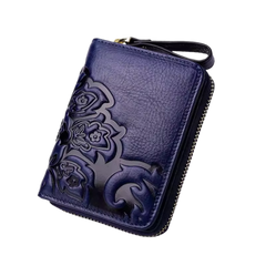 Porte Monnaie Femme à Motifs Fleurs Vintage