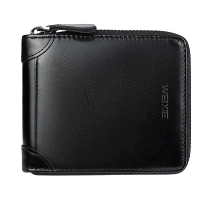 Petit Porte Monnaie à Fermeture Eclair en Cuir Souple