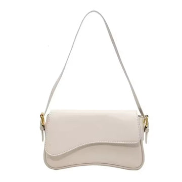 Petit Sac Bandoulière Simple en Cuir Fonctionnel