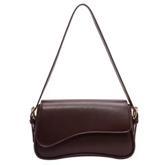 Petit Sac Bandoulière Simple en Cuir Fonctionnel