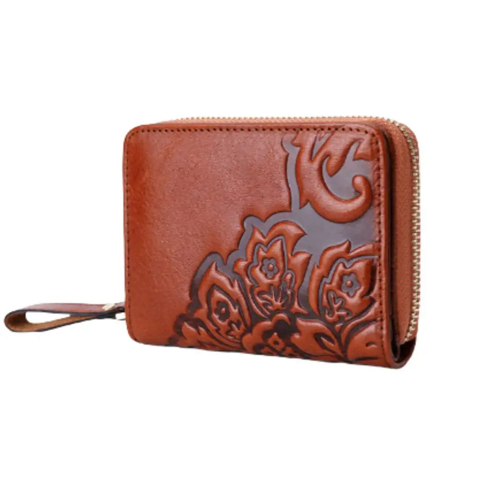 MAMIX - Porte-Monnaie Vintage - Femme - 100% Cuir (Bleu MAMIX - Porte-Monnaie Vintage - Femme - 100% Cuir (Bleu