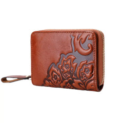 Porte Monnaie Femme à Motifs Fleurs Vintage