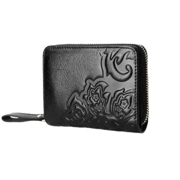 Porte Monnaie Femme à Motifs Fleurs Vintage