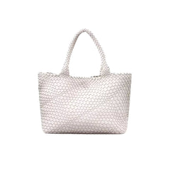 Sac Bandoulière Femme Fourre-tout Tissé Rétro en Cuir