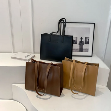 Sac Cabas Cuir à Bandoulière pour Femme Chic
