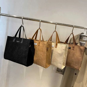 Sac Cabas Femme à Main de Luxe en Velour