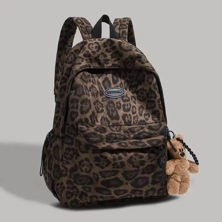 Sac Cartable Femme Etudiante Porté Dos à Motifs Imprimé