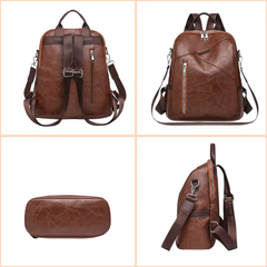 Sac à Dos Femme Fonctionnel Porté Poitrine en Cuir