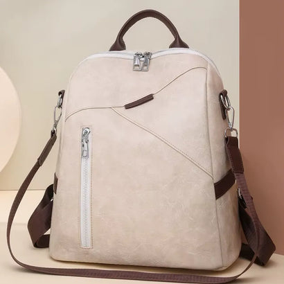 Sac à Dos Femme Fonctionnel Porté Poitrine en Cuir