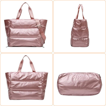 Sac de Voyage Tendance à Main Rembourré en Nylon