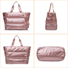 Sac de Voyage Tendance à Main Rembourré en Nylon