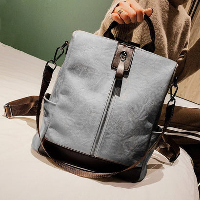 Sac à Dos Femme Porté Epaule en Cuir Vintage