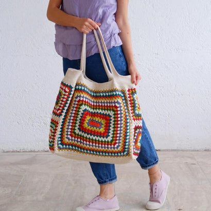 Sac Cabas Femme à Main en Crochet Ethique