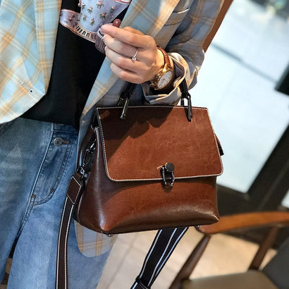 Sac Besace Femme à Bandoulière Classique en Cuir